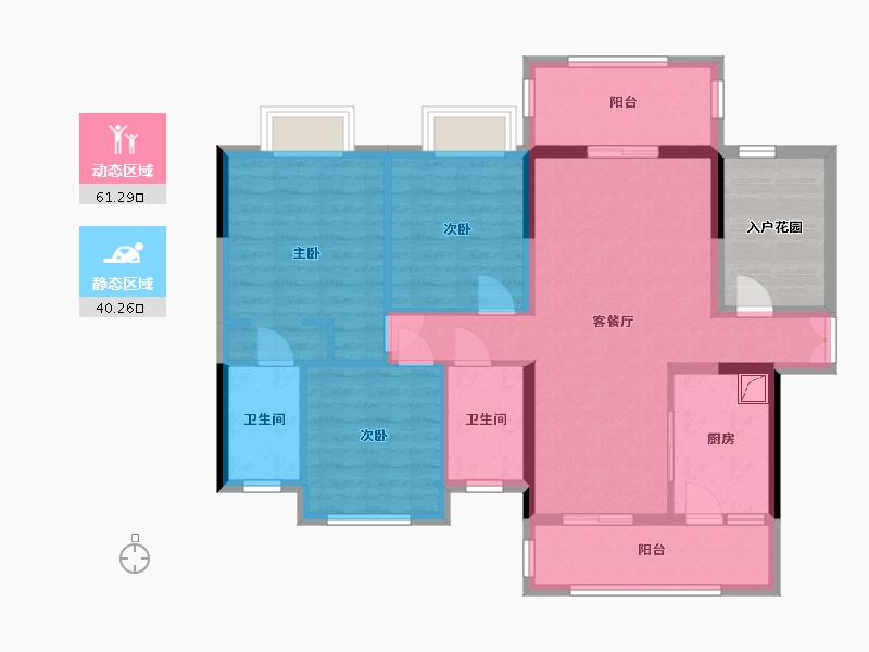 广东省-江门市-君汇上城-97.30-户型库-动静分区