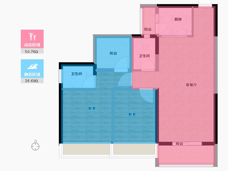 广东省-深圳市-尚誉红山里-78.01-户型库-动静分区