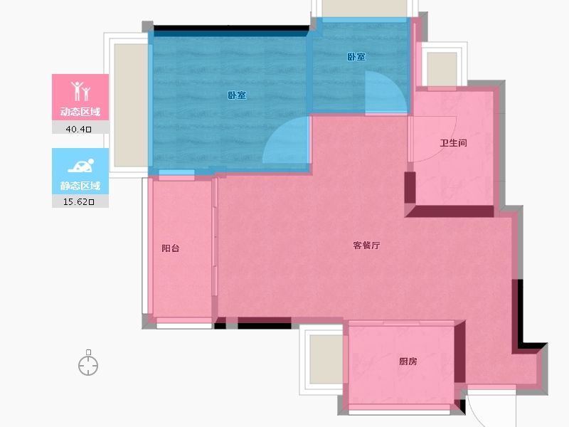 广东省-珠海市-华发悦谷-49.58-户型库-动静分区