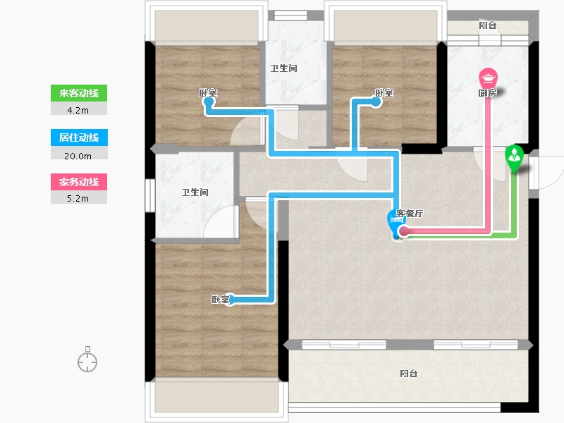 广东省-深圳市-新霖荟邑-72.65-户型库-动静线