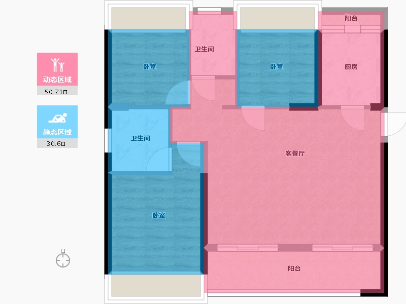 广东省-深圳市-新霖荟邑-72.65-户型库-动静分区