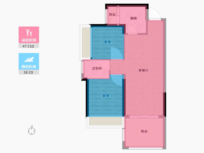 广东省-深圳市-新霖荟邑-58.60-户型库-动静分区