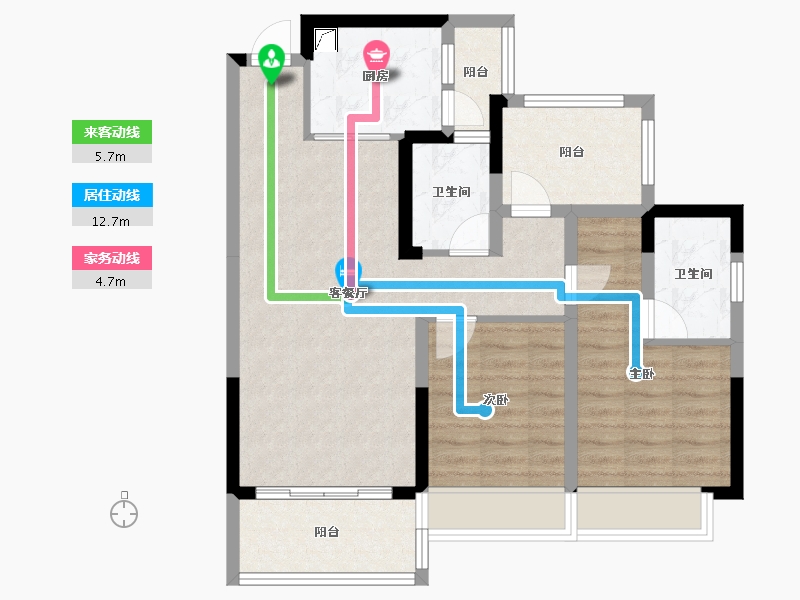 广东省-惠州市-花样年家天下-78.02-户型库-动静线