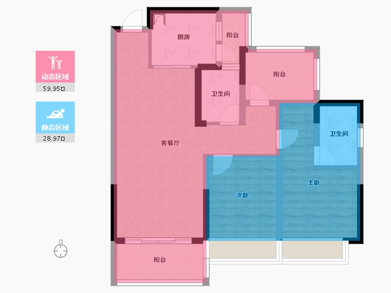 广东省-惠州市-花样年家天下-78.02-户型库-动静分区