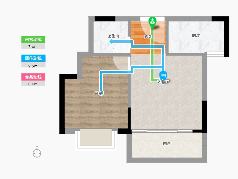 湖南省-郴州市-龙云公馆-37.14-户型库-动静线