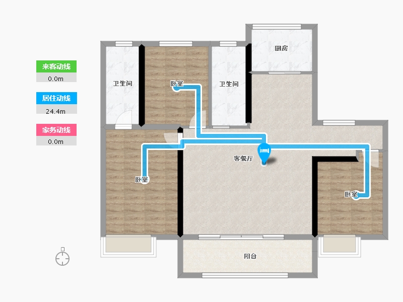 陕西省-安康市-康城雅园-109.42-户型库-动静线