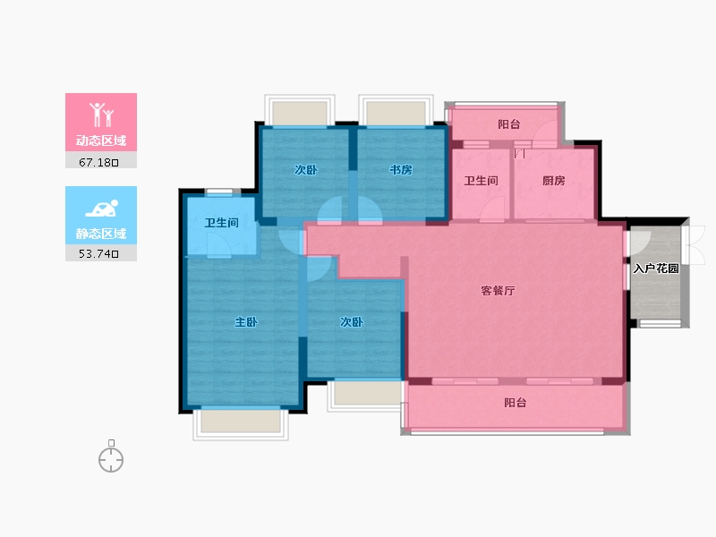 贵州省-安顺市-世通城市广场-113.31-户型库-动静分区