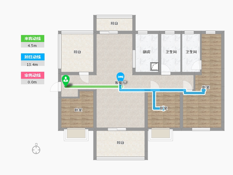 广东省-汕头市-碧桂园·濠悦湾-106.36-户型库-动静线