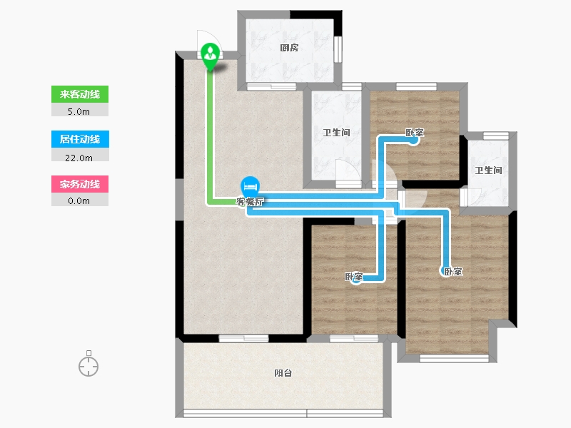 湖南省-邵阳市-东方凤凰城-89.07-户型库-动静线