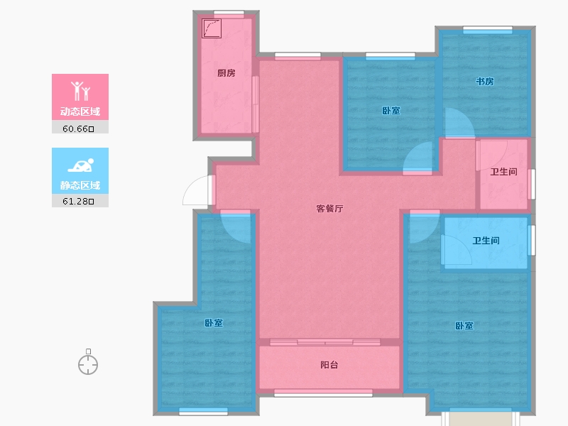 山东省-潍坊市-和扬万悦城-108.50-户型库-动静分区