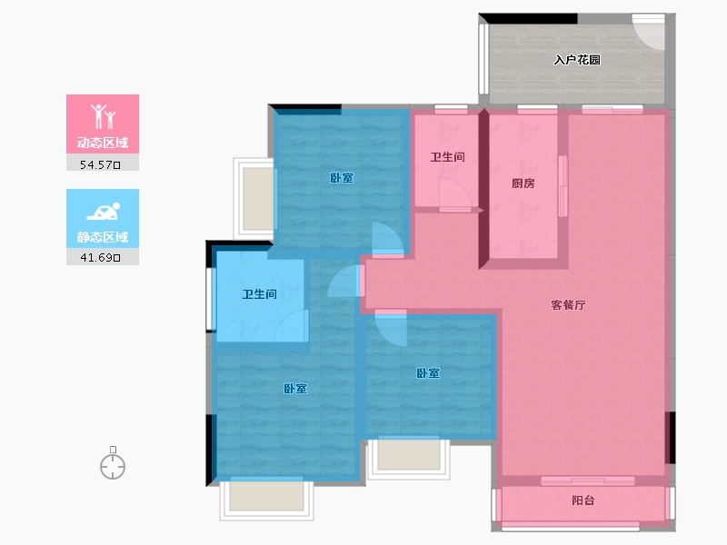 四川省-内江市-和都国际-93.35-户型库-动静分区