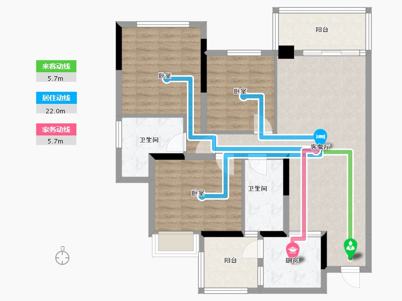 四川省-乐山市-瑞松中心城-93.47-户型库-动静线