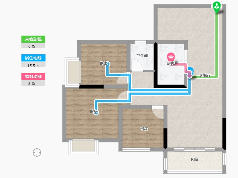 四川省-内江市-和都国际-78.40-户型库-动静线