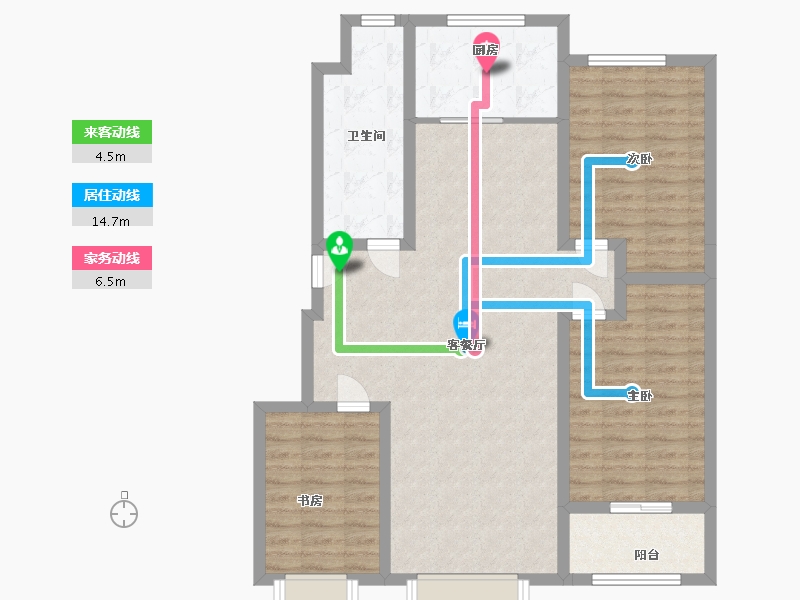 山东省-淄博市-颐中山水缘-102.00-户型库-动静线