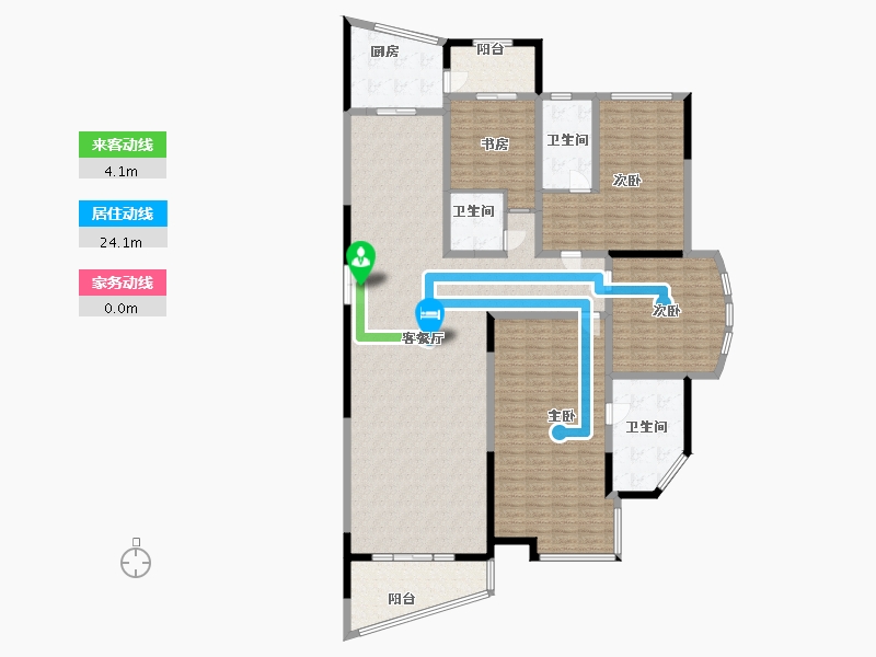 山东省-淄博市-黄金国际-203.72-户型库-动静线