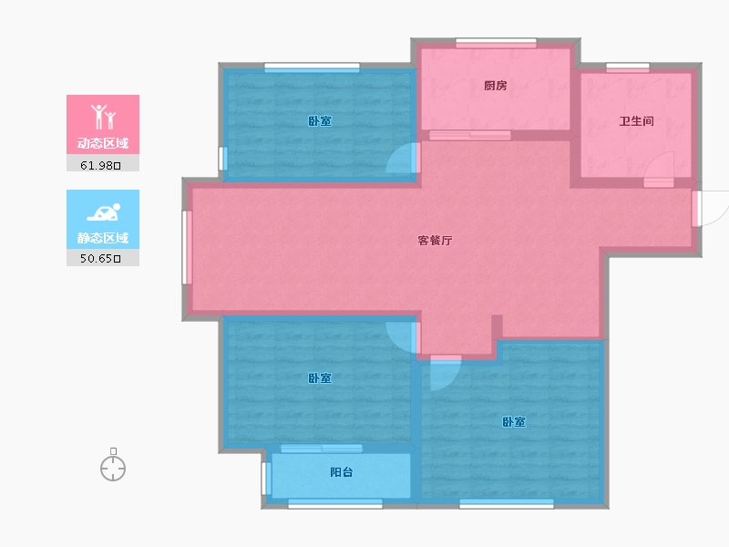 山东省-潍坊市-汶水花园-101.00-户型库-动静分区