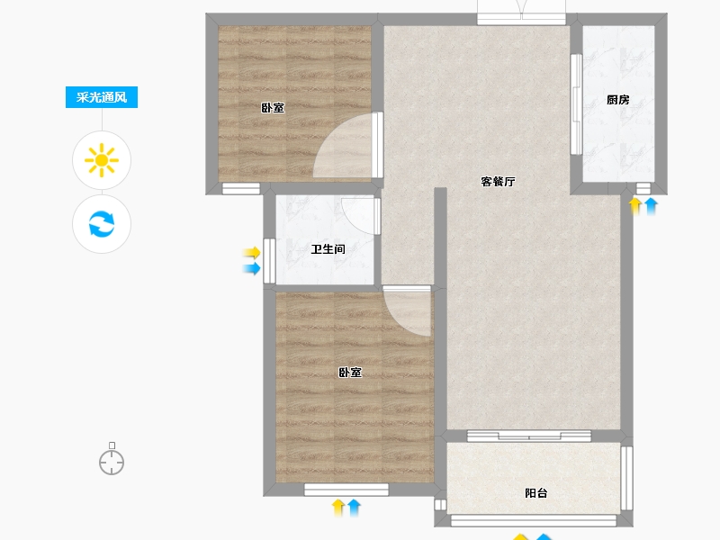 江西省-赣州市-欧洲城-70.00-户型库-采光通风