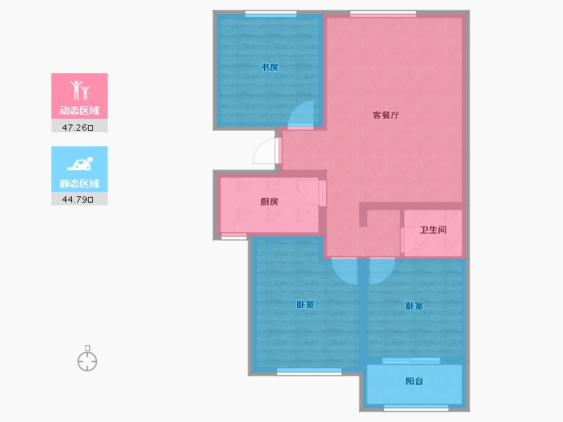 山东省-潍坊市-和扬万悦城-82.00-户型库-动静分区