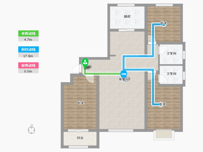 山东省-潍坊市-汶水花园-114.00-户型库-动静线