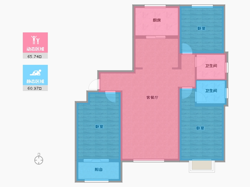 山东省-潍坊市-汶水花园-114.00-户型库-动静分区