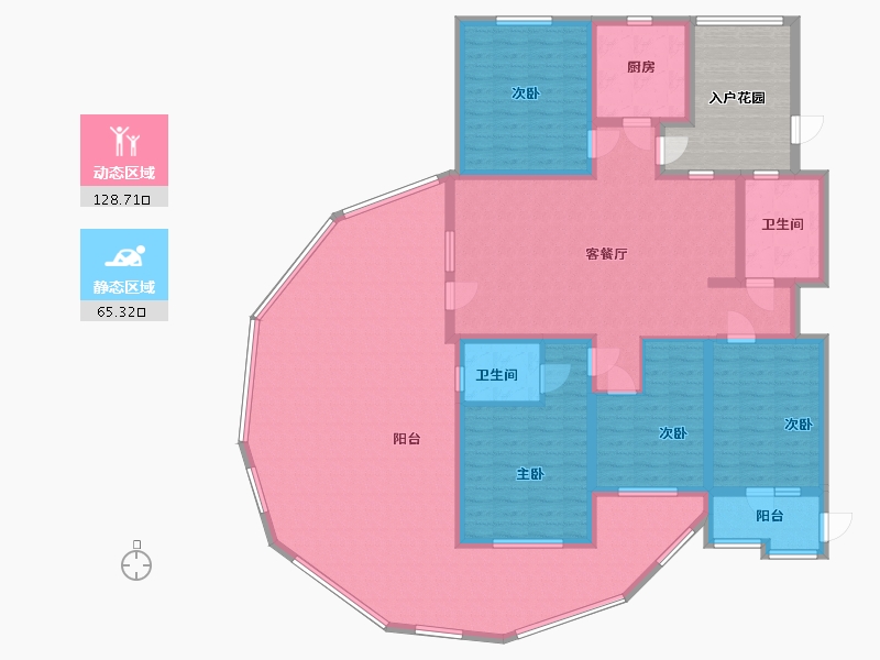 山东省-淄博市-水岸新城-187.20-户型库-动静分区