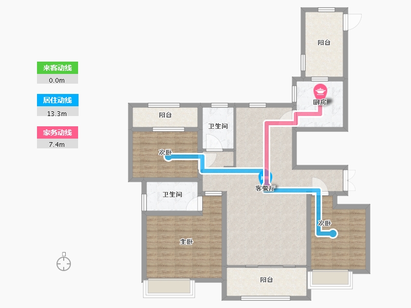 山东省-东营市-万达华府-112.01-户型库-动静线