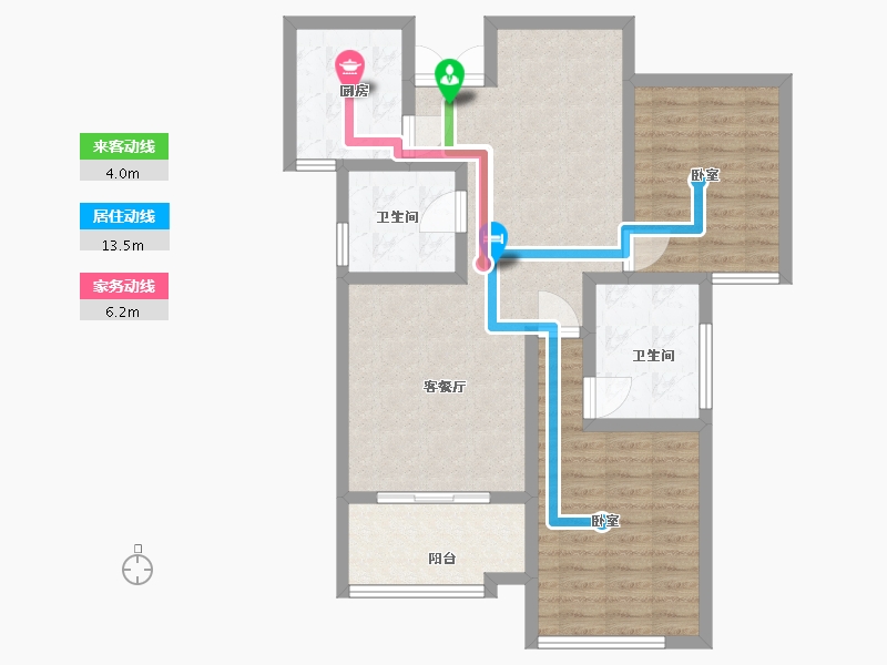 江苏省-镇江市-荔湾城-85.80-户型库-动静线