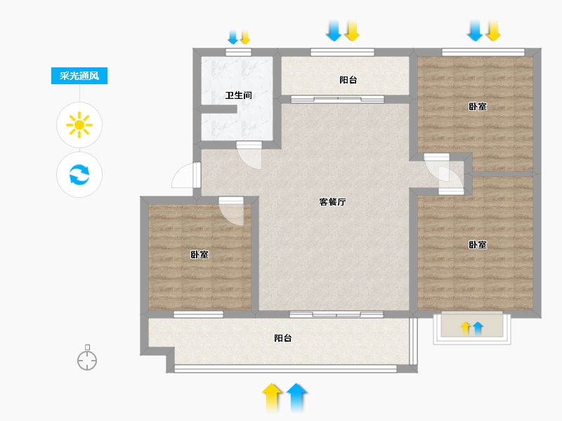 山东省-日照市-裕升璞院-98.00-户型库-采光通风