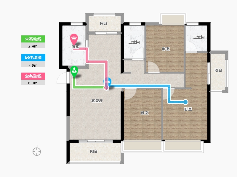 福建省-莆田市-正荣·润璟-114.01-户型库-动静线