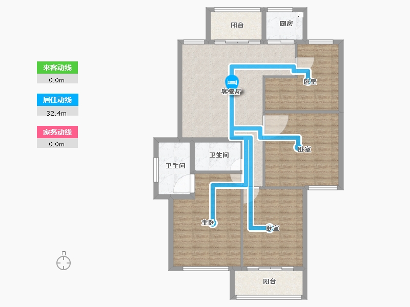 福建省-莆田市-兴安名城II期中央城市广场-114.20-户型库-动静线