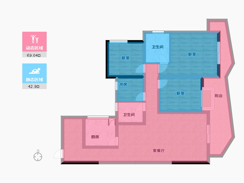 四川省-乐山市-雁和·蓝山湾-97.19-户型库-动静分区