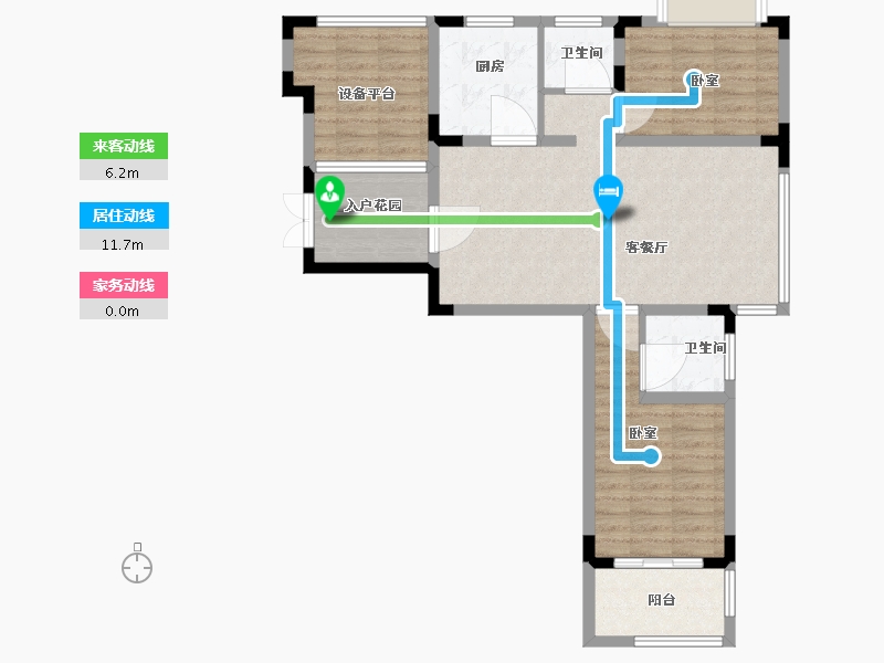 江苏省-镇江市-荔湾城-85.90-户型库-动静线