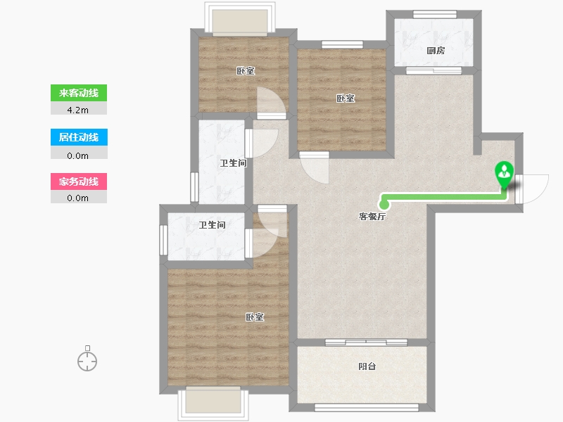 江西省-上饶市-绿野·幸福里-90.85-户型库-动静线