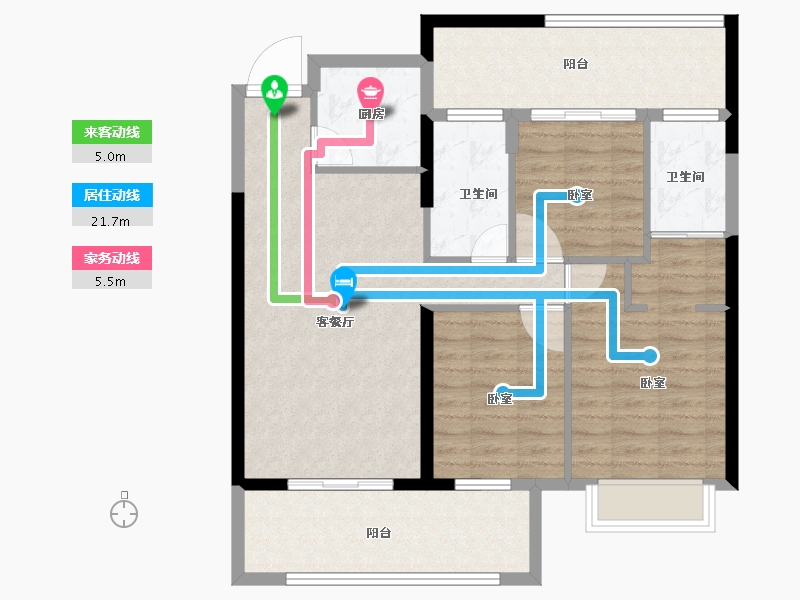 福建省-莆田市-正荣·润璟-92.00-户型库-动静线