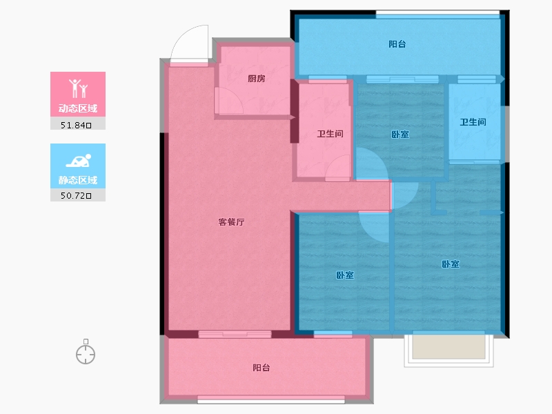 福建省-莆田市-正荣·润璟-92.00-户型库-动静分区