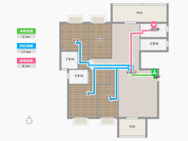 广东省-汕头市-华盛豪苑-157.85-户型库-动静线