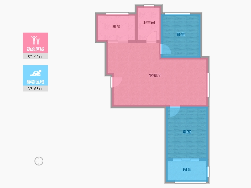 山东省-潍坊市-中和香槟花园-78.00-户型库-动静分区