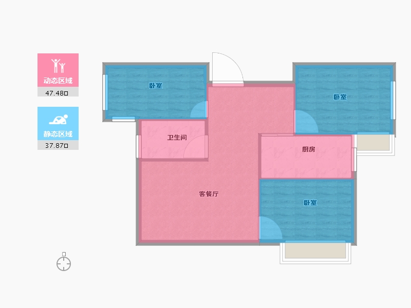 福建省-三明市-兄弟唐人街-78.21-户型库-动静分区