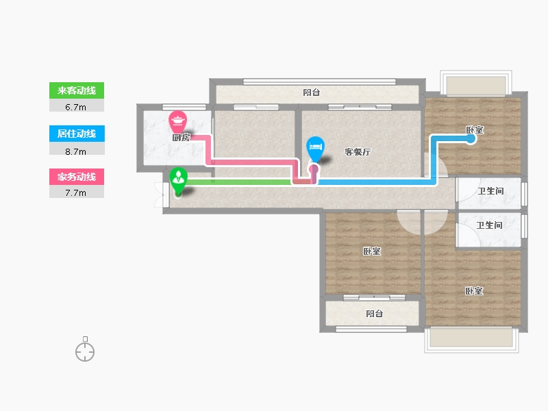 福建省-三明市-兄弟唐人街-101.03-户型库-动静线