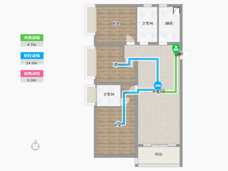 河北省-承德市-长瑞锦城-94.30-户型库-动静线