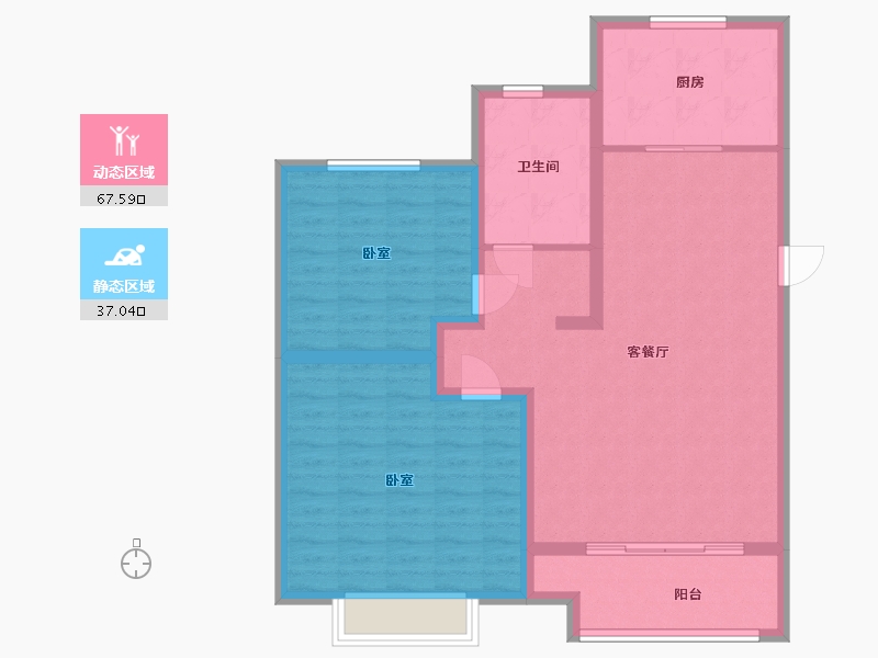 山东省-日照市-浮来春公馆-94.49-户型库-动静分区