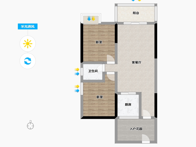 四川省-内江市-和都国际-74.14-户型库-采光通风