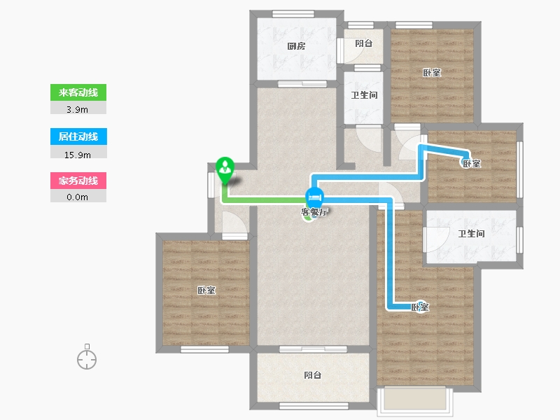 山东省-日照市-浮来春公馆-112.01-户型库-动静线