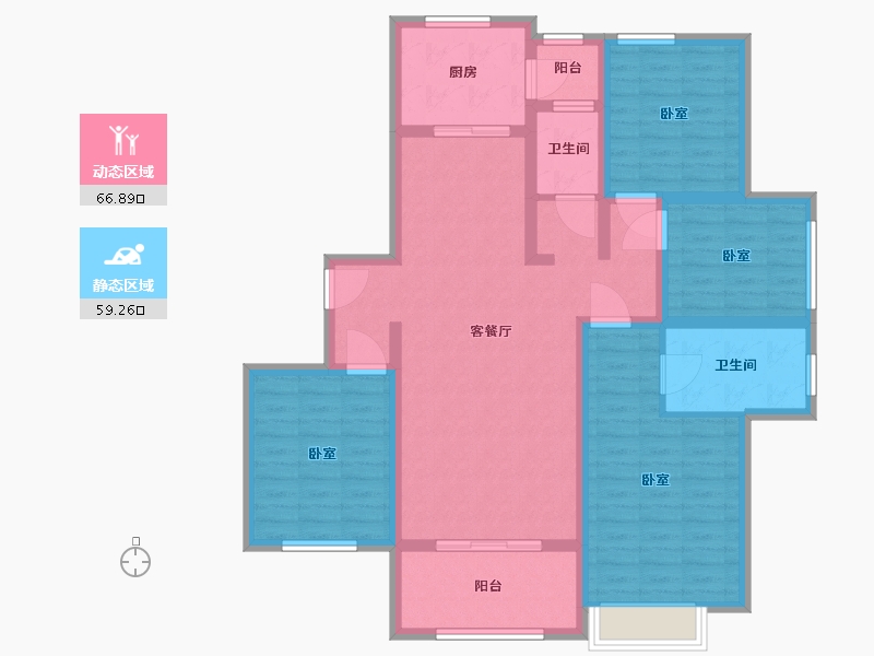 山东省-日照市-浮来春公馆-112.01-户型库-动静分区