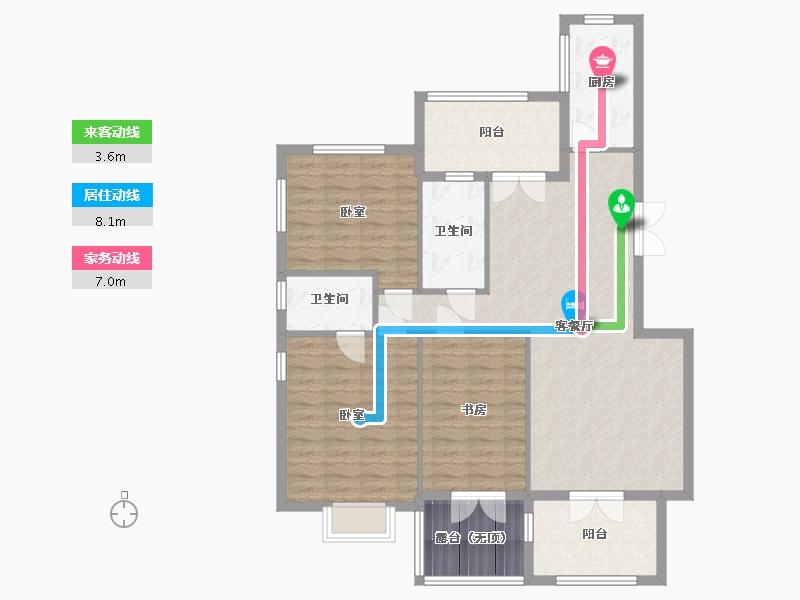 河北省-承德市-长瑞锦城-113.12-户型库-动静线