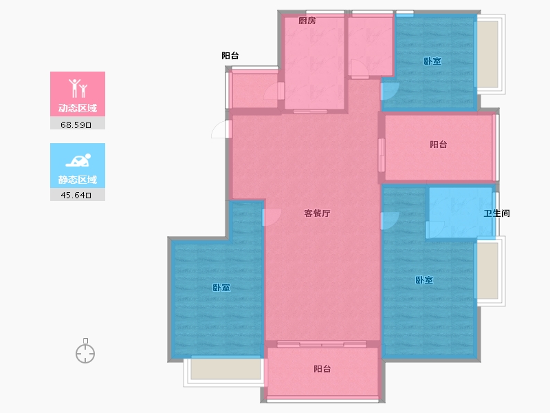 河北省-承德市-长瑞锦城-103.21-户型库-动静分区