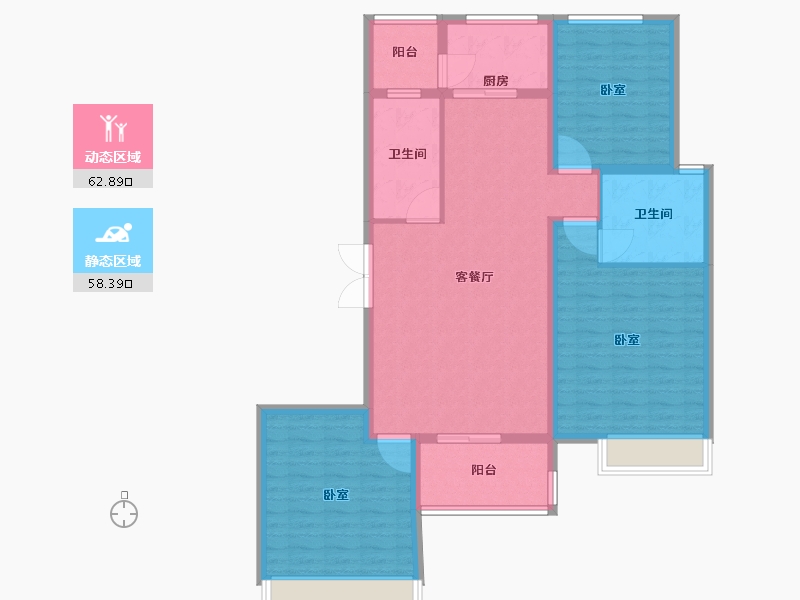 河北省-承德市-长瑞锦城-109.45-户型库-动静分区