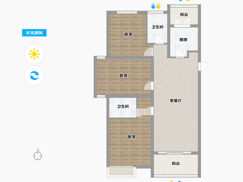 河北省-承德市-长瑞锦城-109.79-户型库-采光通风