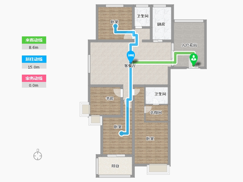 山东省-济南市-舜奥华府-136.35-户型库-动静线