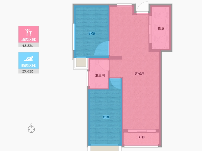 福建省-三明市-兄弟唐人街-67.33-户型库-动静分区